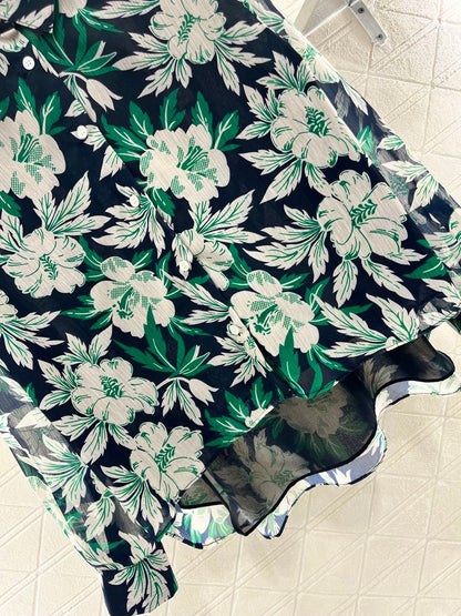 L*♥2025 new products are on sale Reactive printed floral shirt