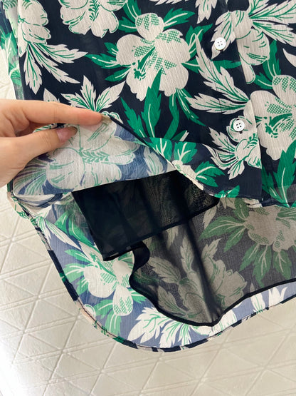 L*♥2025 new products are on sale Reactive printed floral shirt