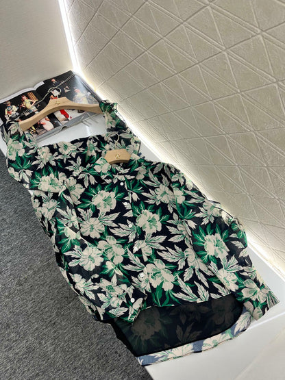 L*♥2025 new products are on sale Reactive printed floral shirt