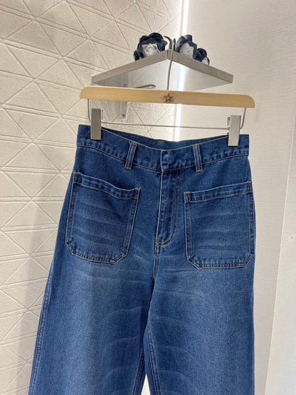 D*♥2025 new products High waist straight jeans