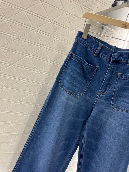 D*♥2025 new products High waist straight jeans