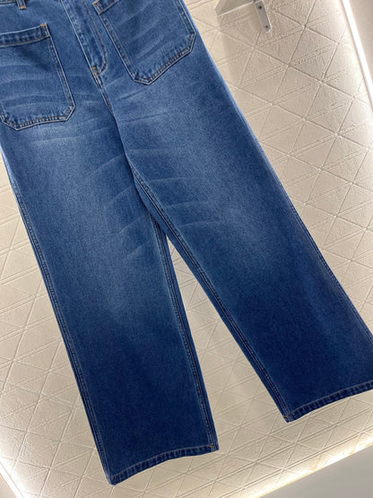 D*♥2025 new products High waist straight jeans