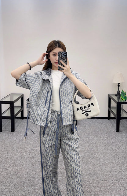 ♥D*♥2025 new products Jacquard combat trousers
