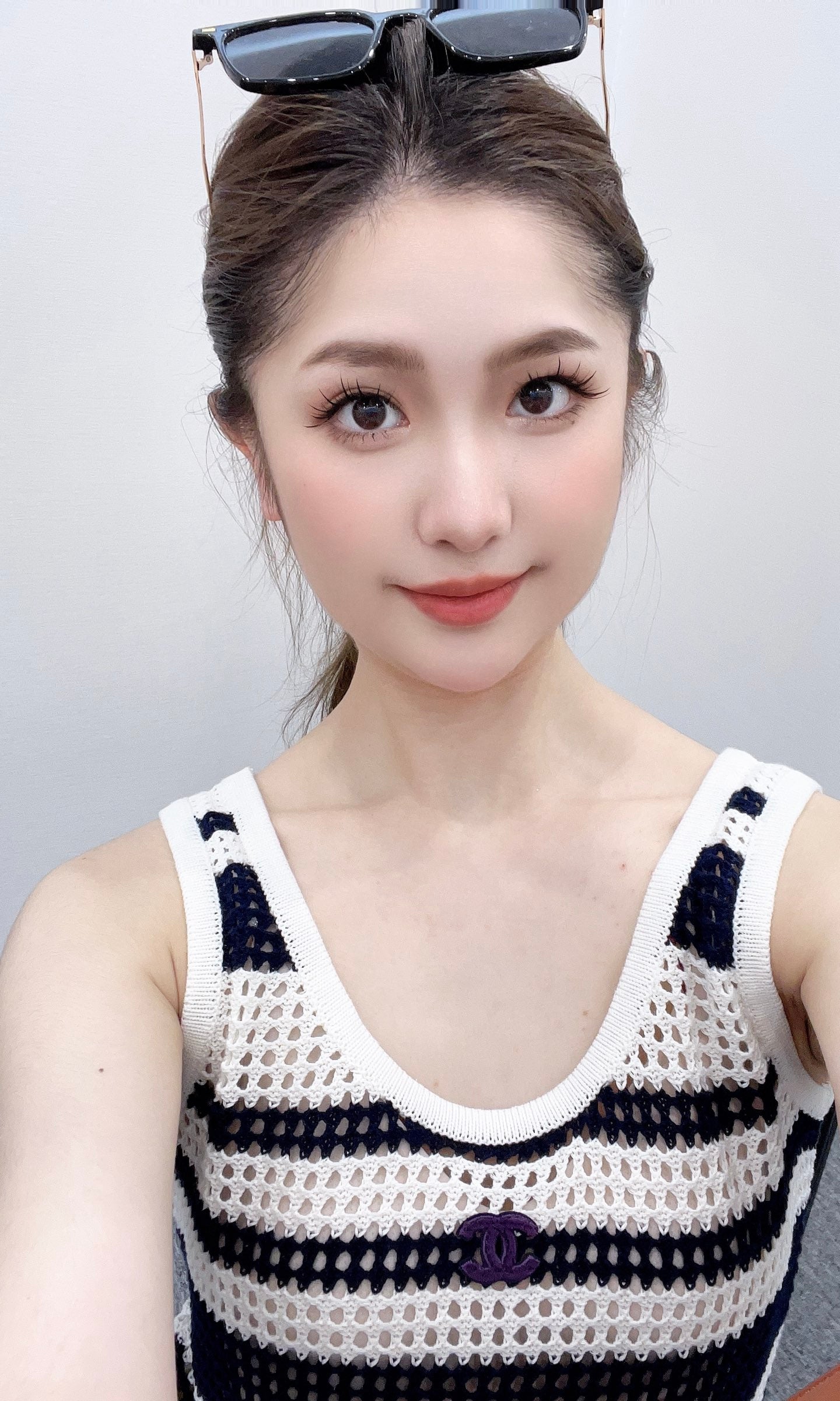 C*♥2025 new products Striped hollow knitted vest