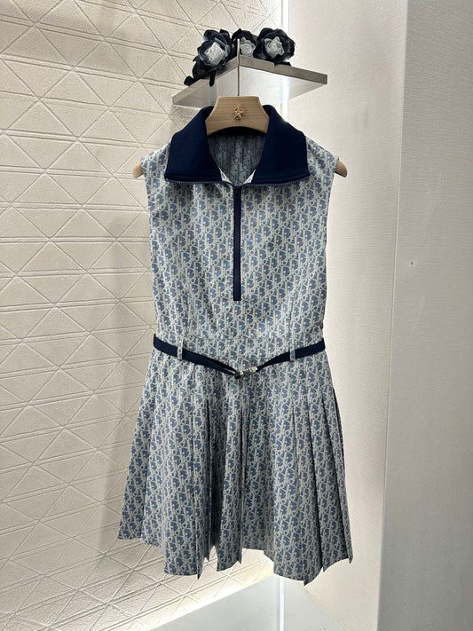 D*♥2025 new products are on sale Jacquard belt vest dress