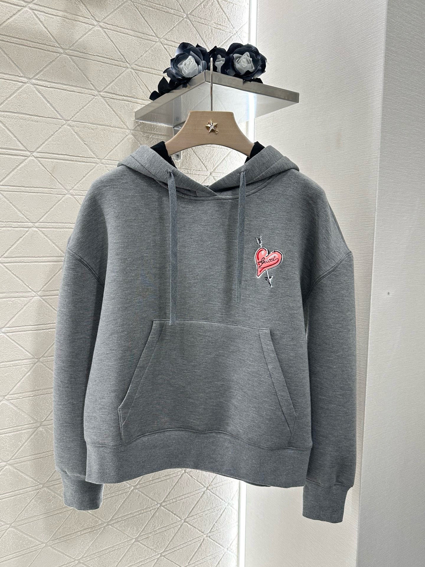 G*♥2025 new products are on sale Hooded drawstring sweatshirt and short skirt set