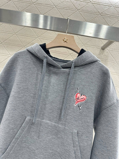 G*♥2025 new products are on sale Hooded drawstring sweatshirt and short skirt set