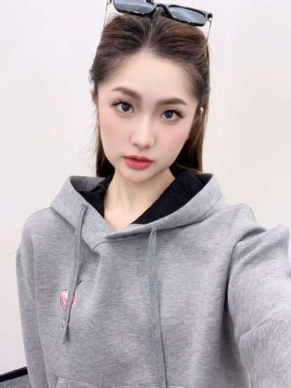 G*♥2025 new products are on sale Hooded drawstring sweatshirt and short skirt set