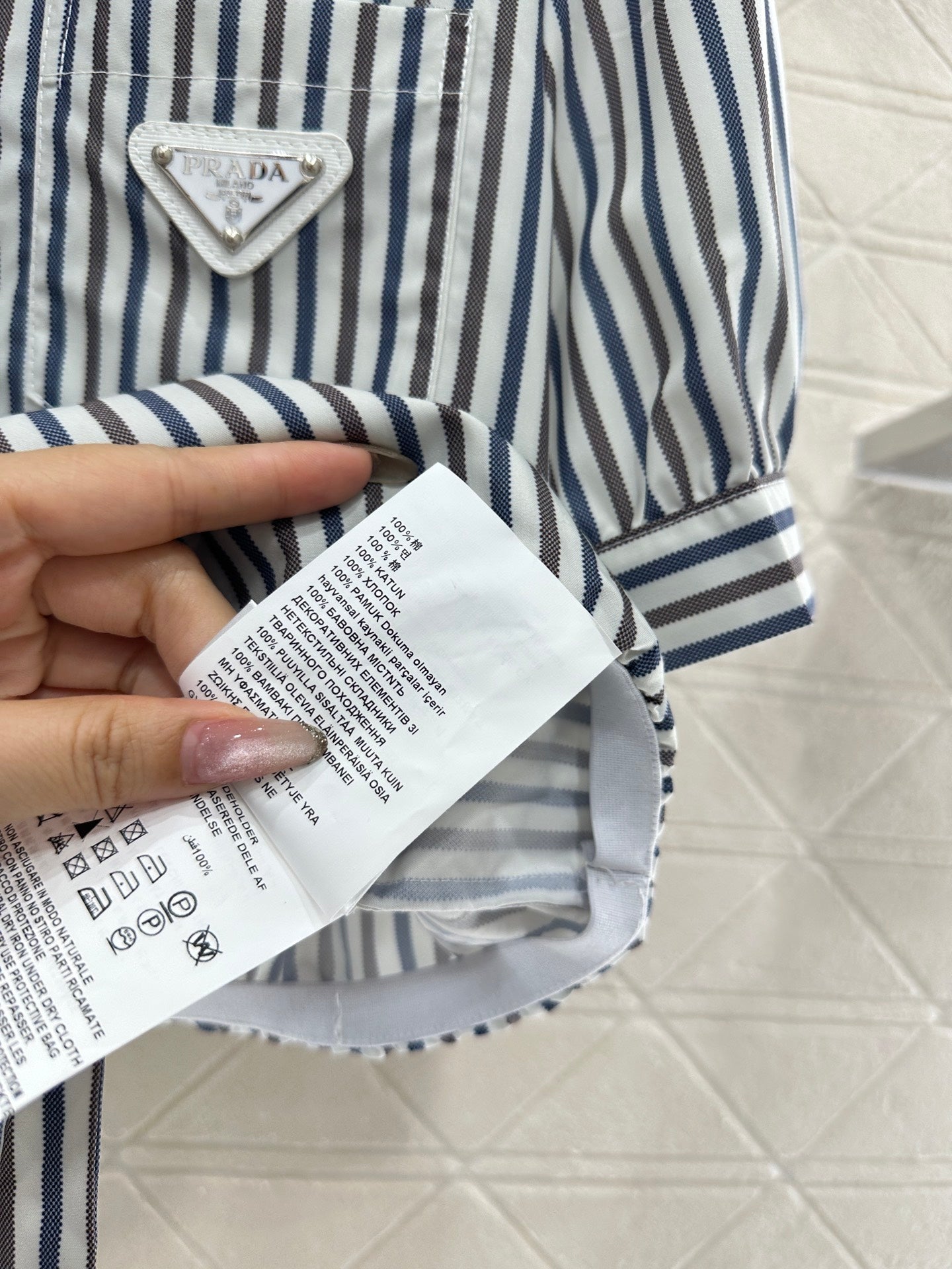 P*♥2025 new products Striped short-sleeved shirt and trousers set