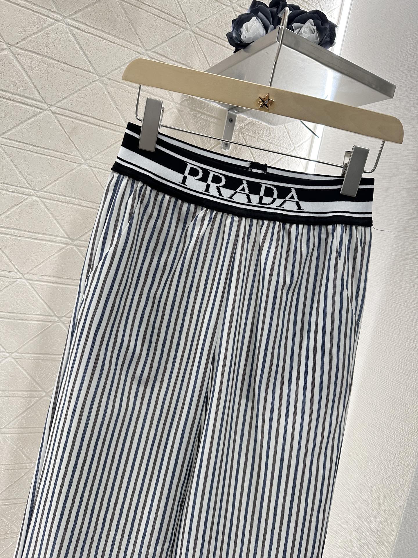 P*♥2025 new products Striped short-sleeved shirt and trousers set