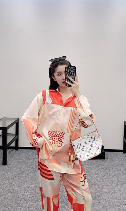 F*♥2025 new products are on sale Printed shirt and trousers set