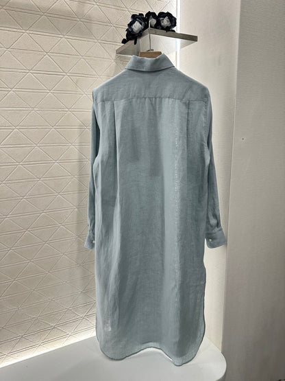 Zm*♥2025 new products are on sale Lapel shirt dress