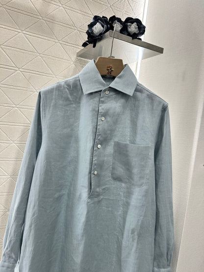 Zm*♥2025 new products are on sale Lapel shirt dress