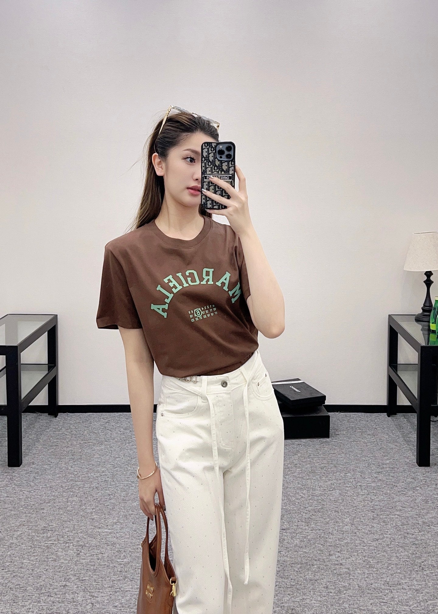 D*♥2025 new products High waist straight jeans
