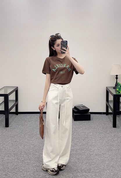 D*♥2025 new products High waist straight jeans