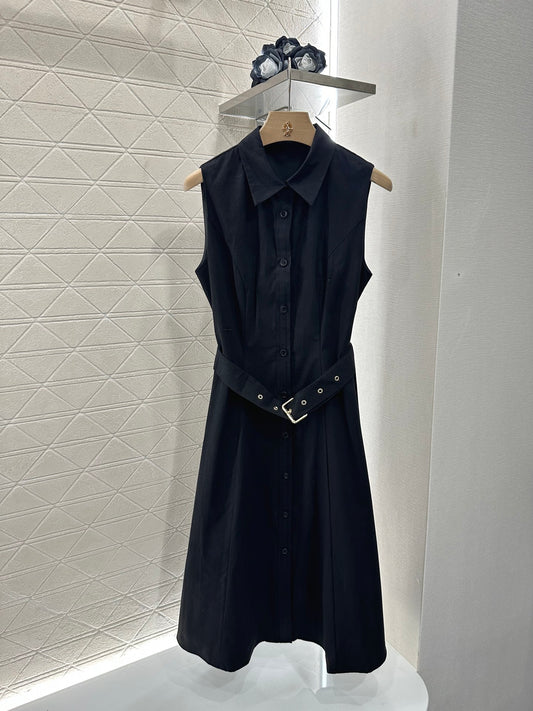 D*♥2025 new products Lapel sleeveless dress
