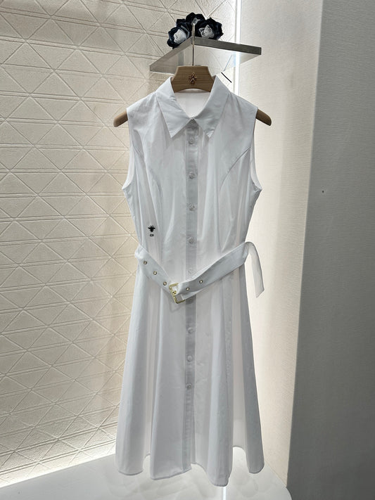 D*♥2025 new products Lapel sleeveless dress