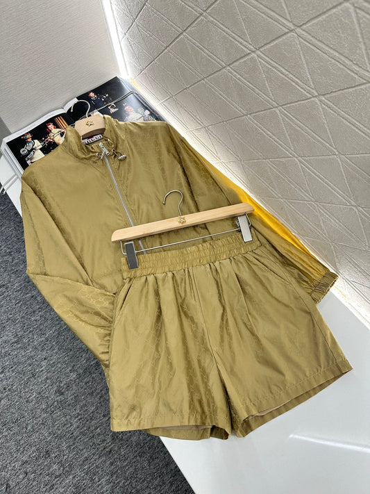 G*♥2025 new products are on sale Jacquard sun protection jacket and shorts set