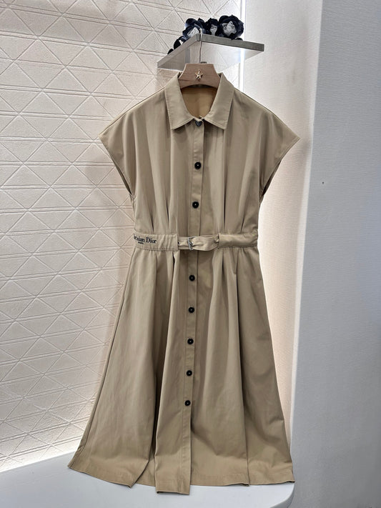 D*♥2025 new product Lapel wide sleeve dress