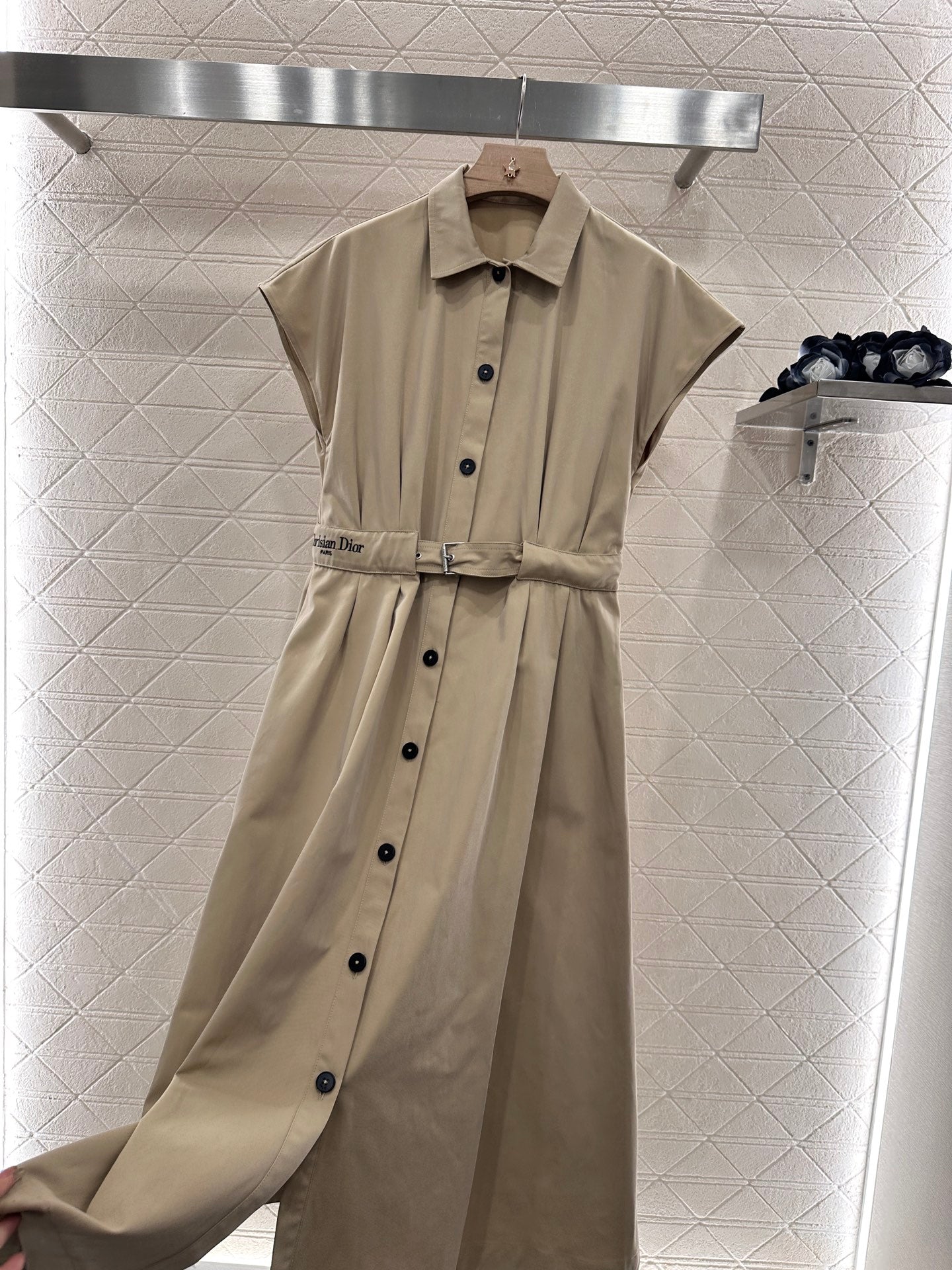 D*♥2025 new product Lapel wide sleeve dress