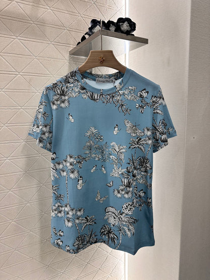 D*♥2025 new product Round neck reactive printing
