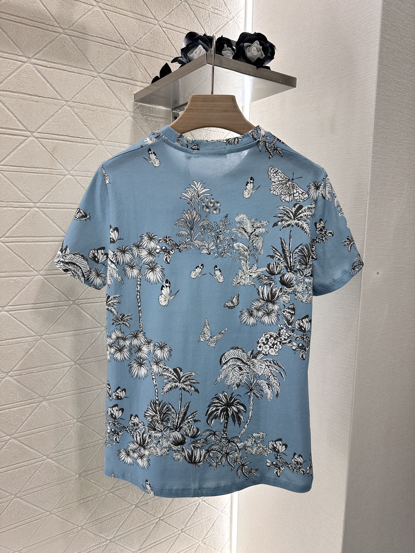 D*♥2025 new product Round neck reactive printing