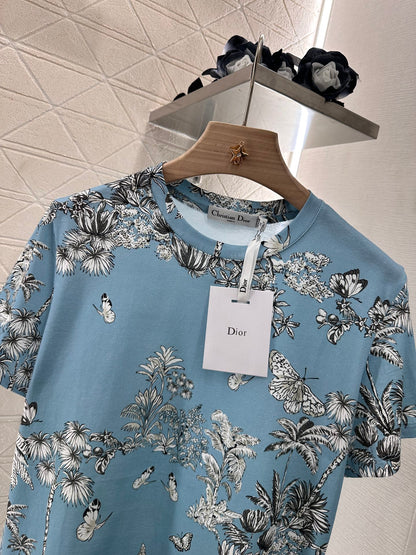 D*♥2025 new product Round neck reactive printing