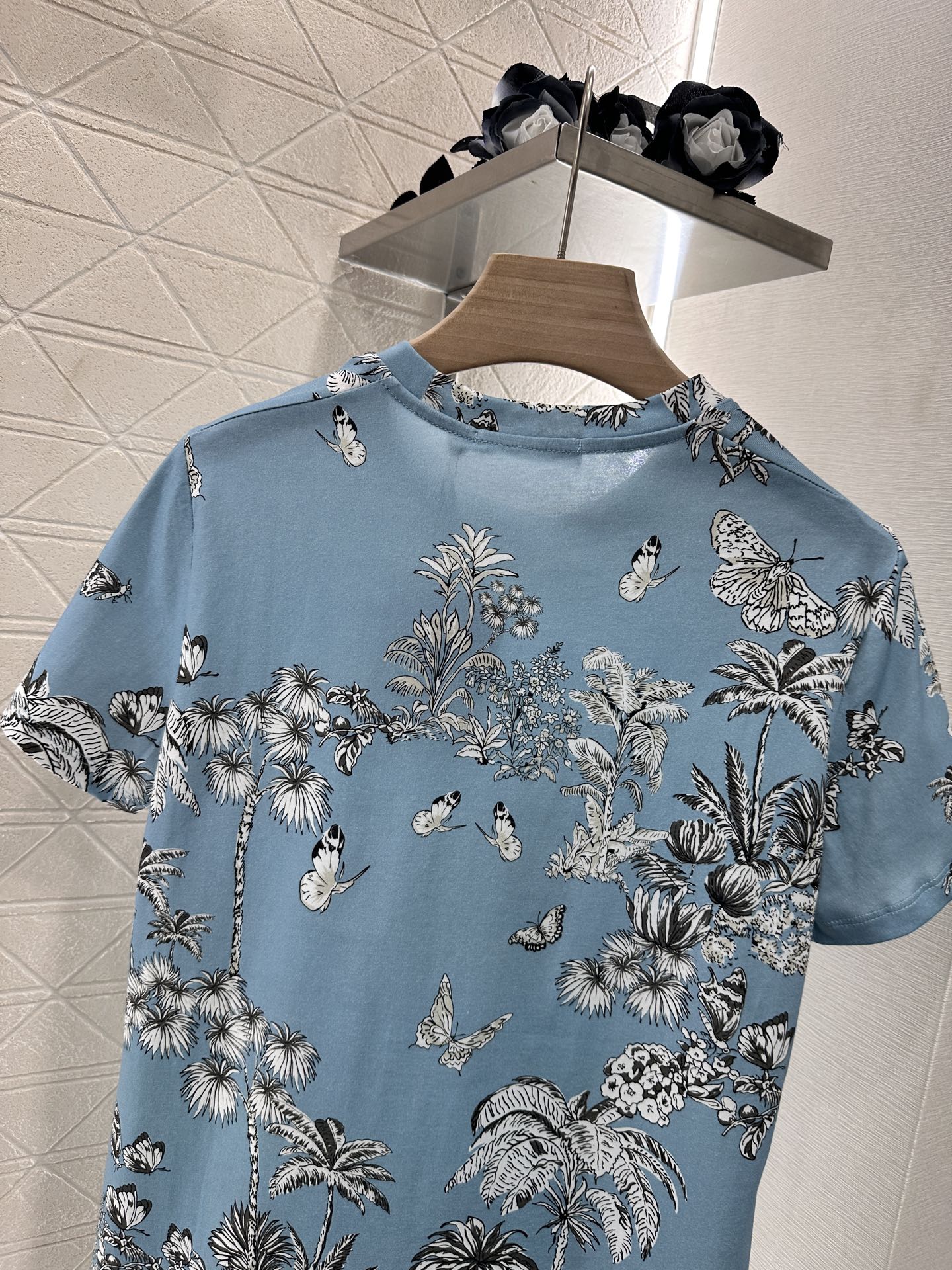 D*♥2025 new product Round neck reactive printing