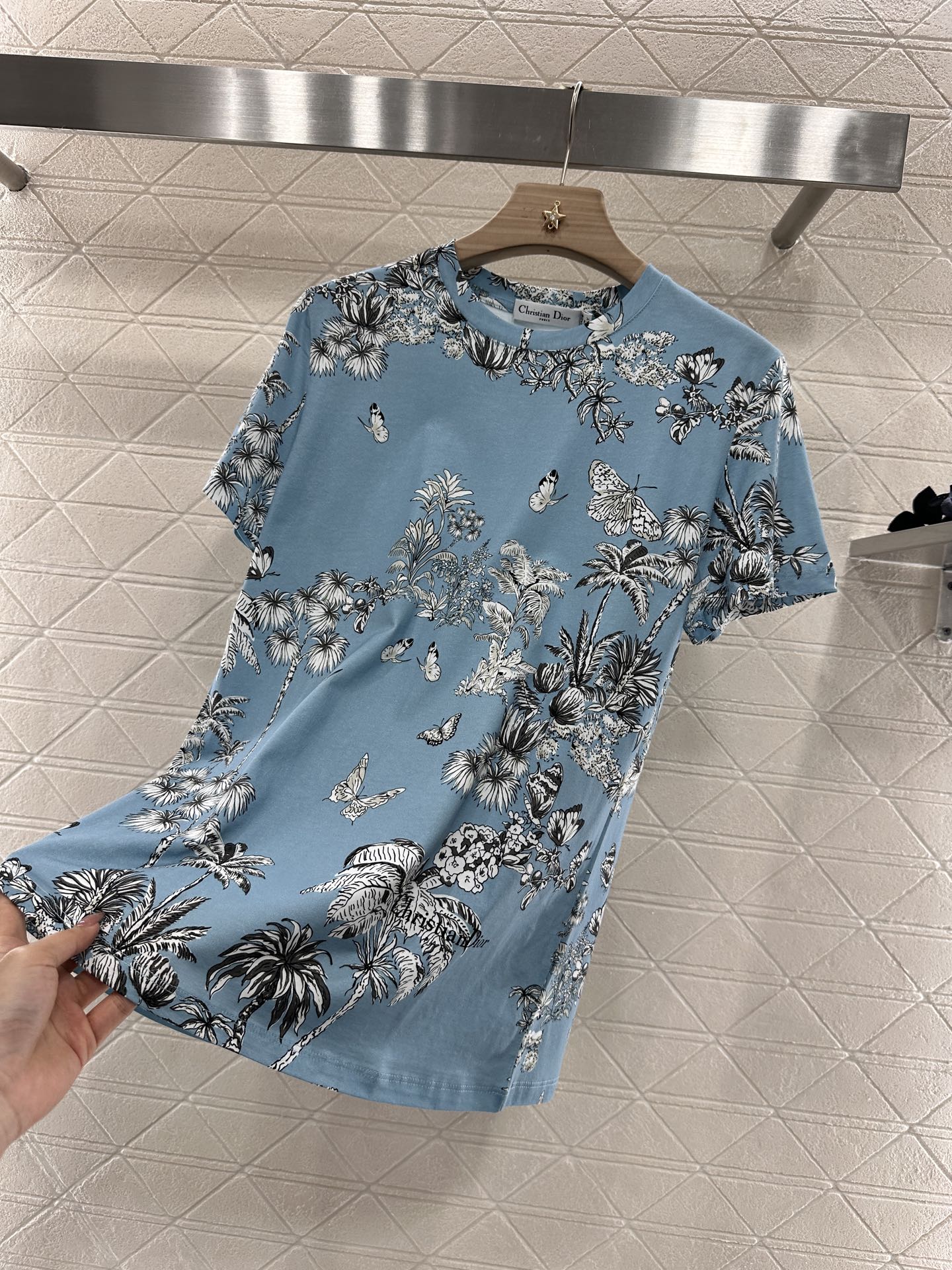 D*♥2025 new product Round neck reactive printing