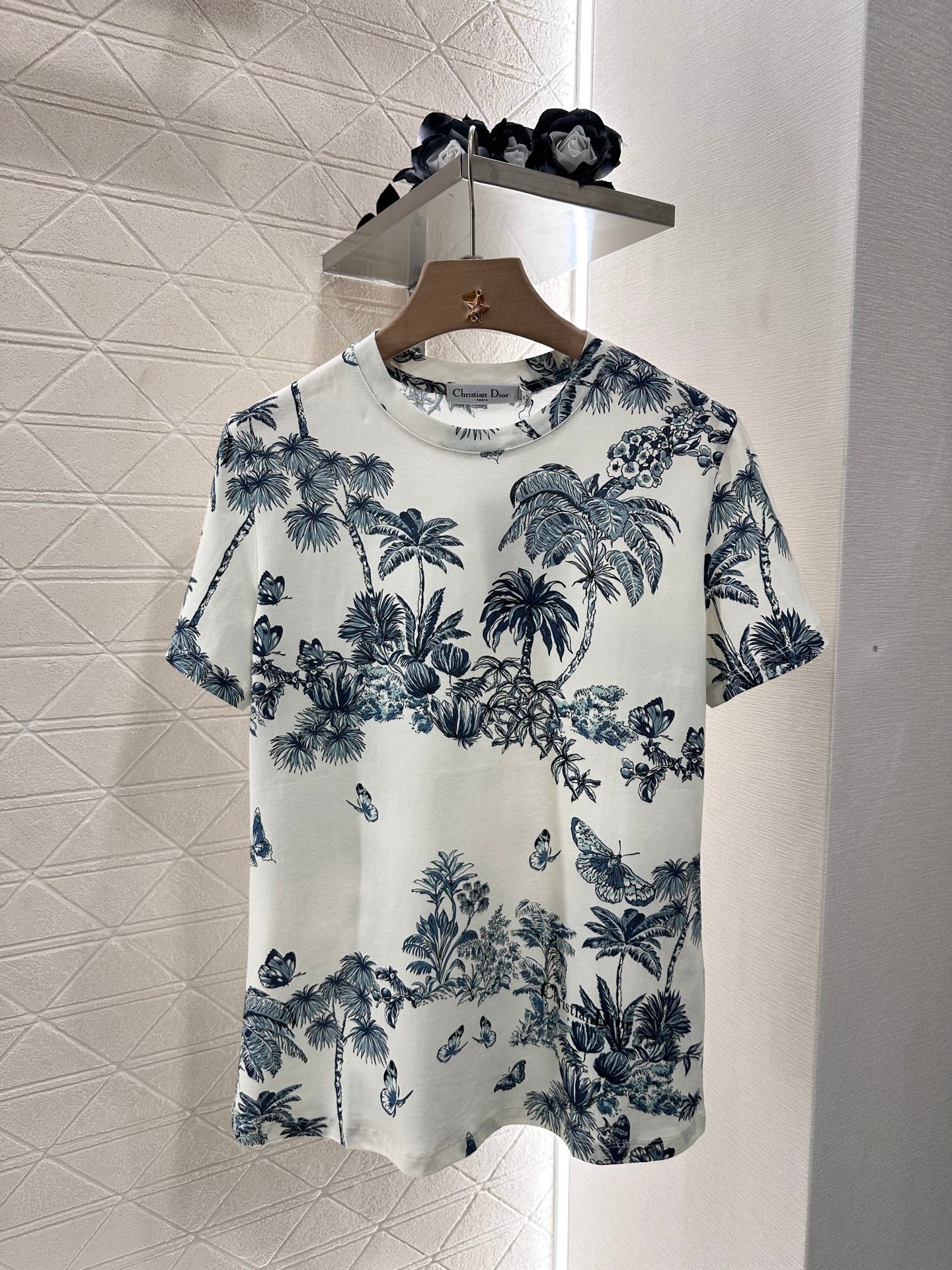 D*♥2025 new product Round neck reactive printing