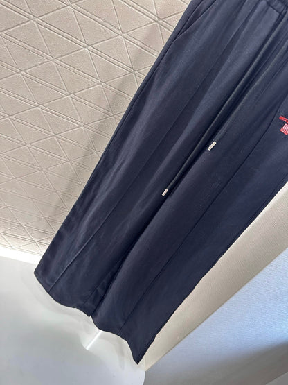 A*♥2025 New Arrivals Embroidered Linen Trousers