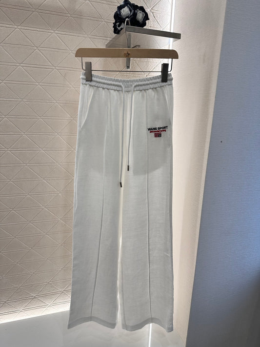 A*♥2025 New Arrivals Embroidered Linen Trousers
