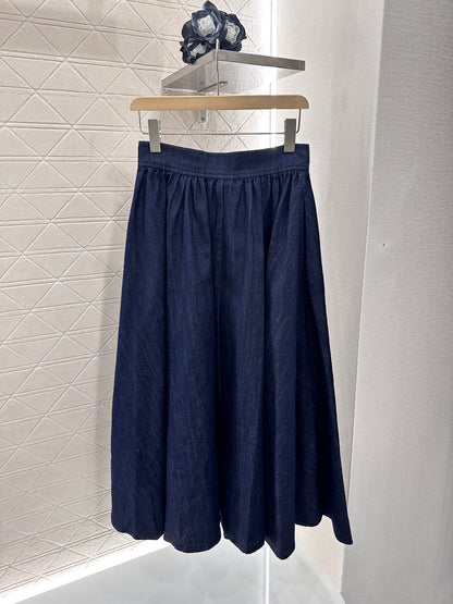 D*♥2025 new product Button-down denim skirt