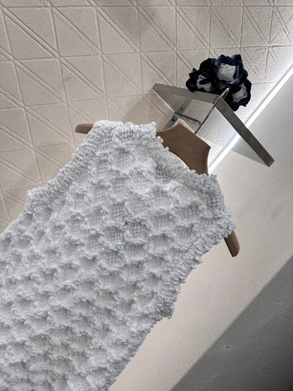 C*♥2025 new product Braided knitted vest