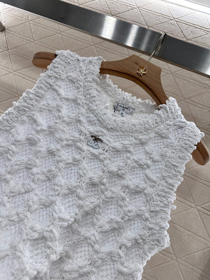 C*♥2025 new product Braided knitted vest