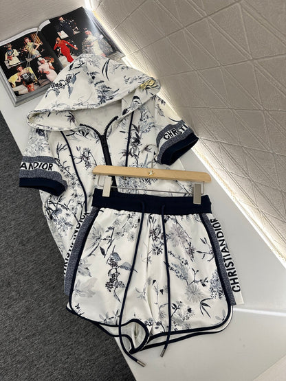 D*♥2025 new product Zipper shorts set