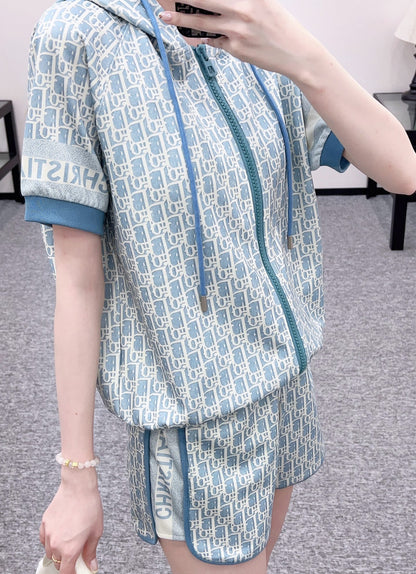L*♥2025 new product Short shirt skirt pants set