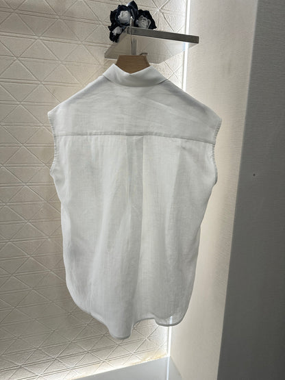 Mi*mi*♥2025 new product Sleeveless shirt and shorts set