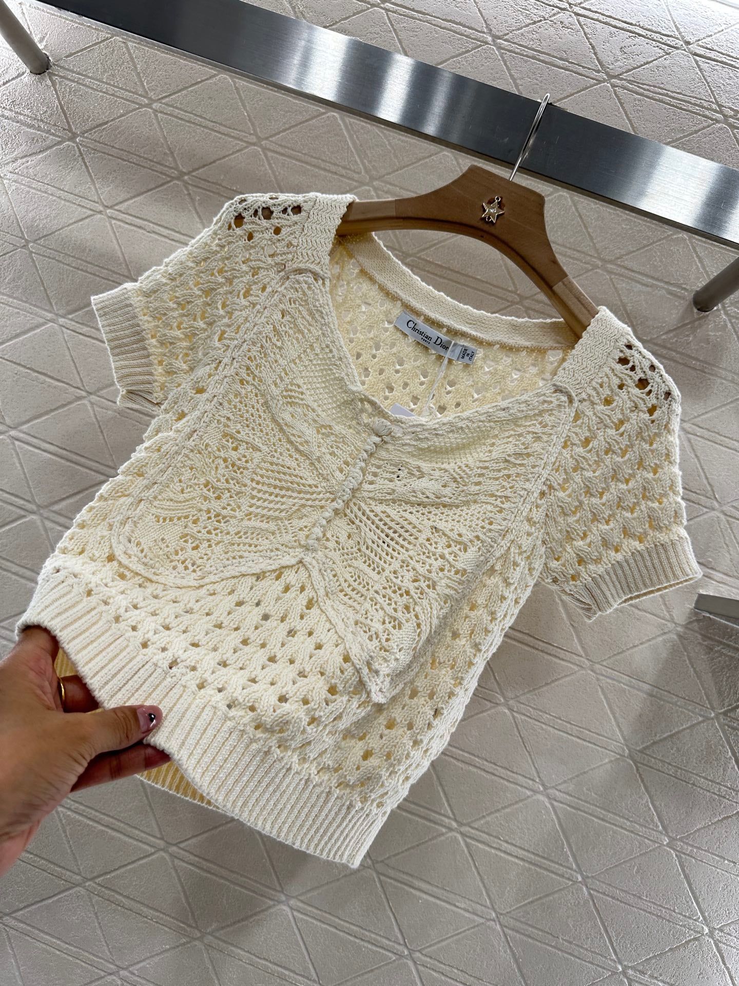 D*♥2025 new product Three-piece hand-hook short-sleeved skirt suit