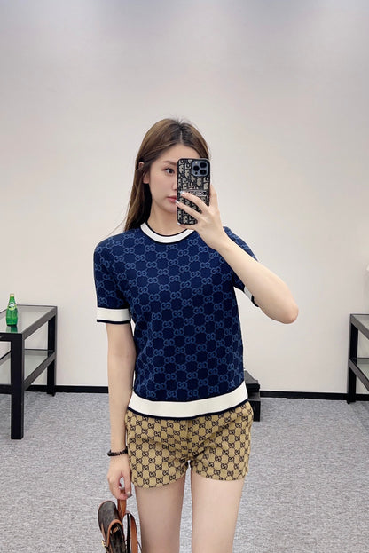G*♥2025 new products Knitted short sleeves