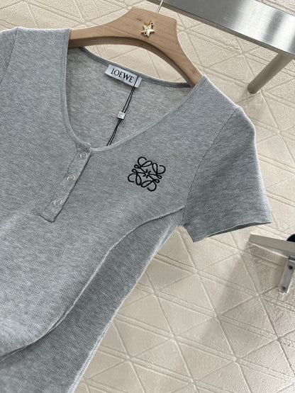 L*♥2025 new product Knitted short sleeves