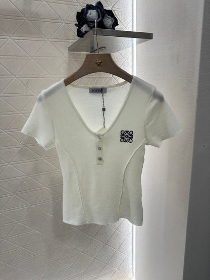 L*♥2025 new product Knitted short sleeves