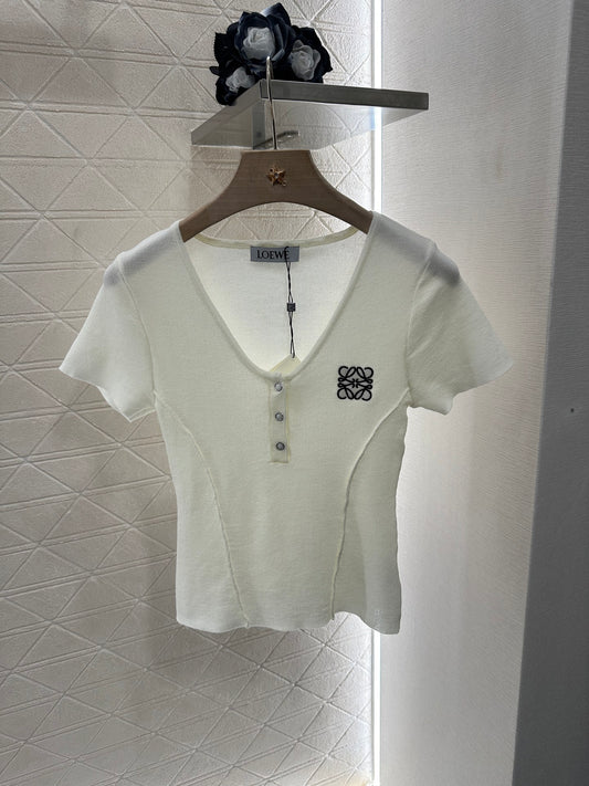 L*♥2025 new product Knitted short sleeves