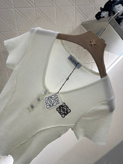 L*♥2025 new product Knitted short sleeves