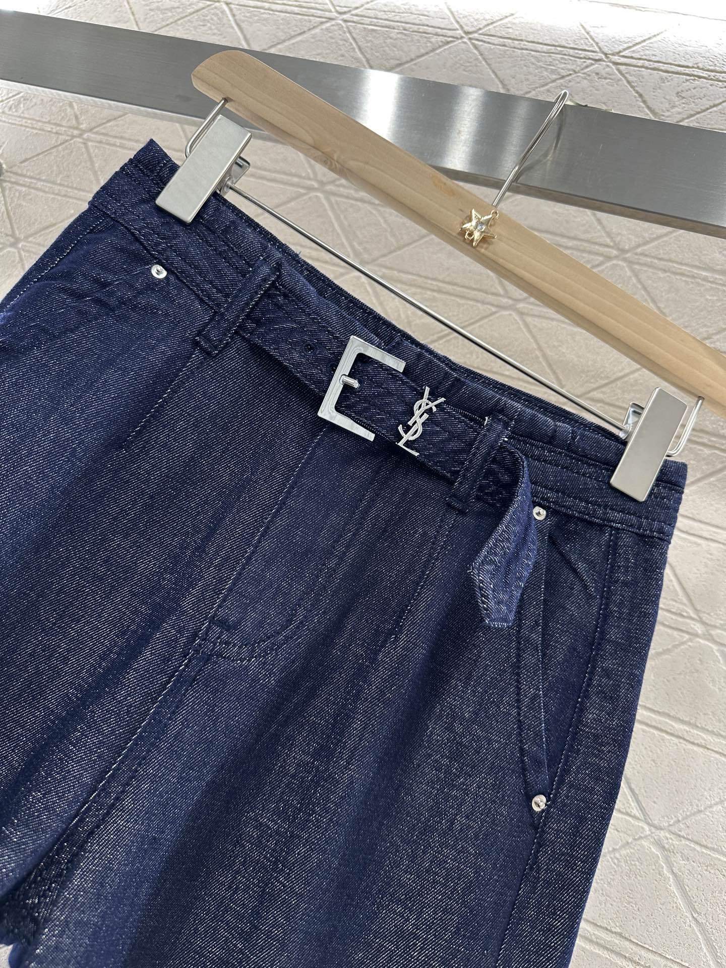 S*♥2025 new products Wide-leg jeans with belt
