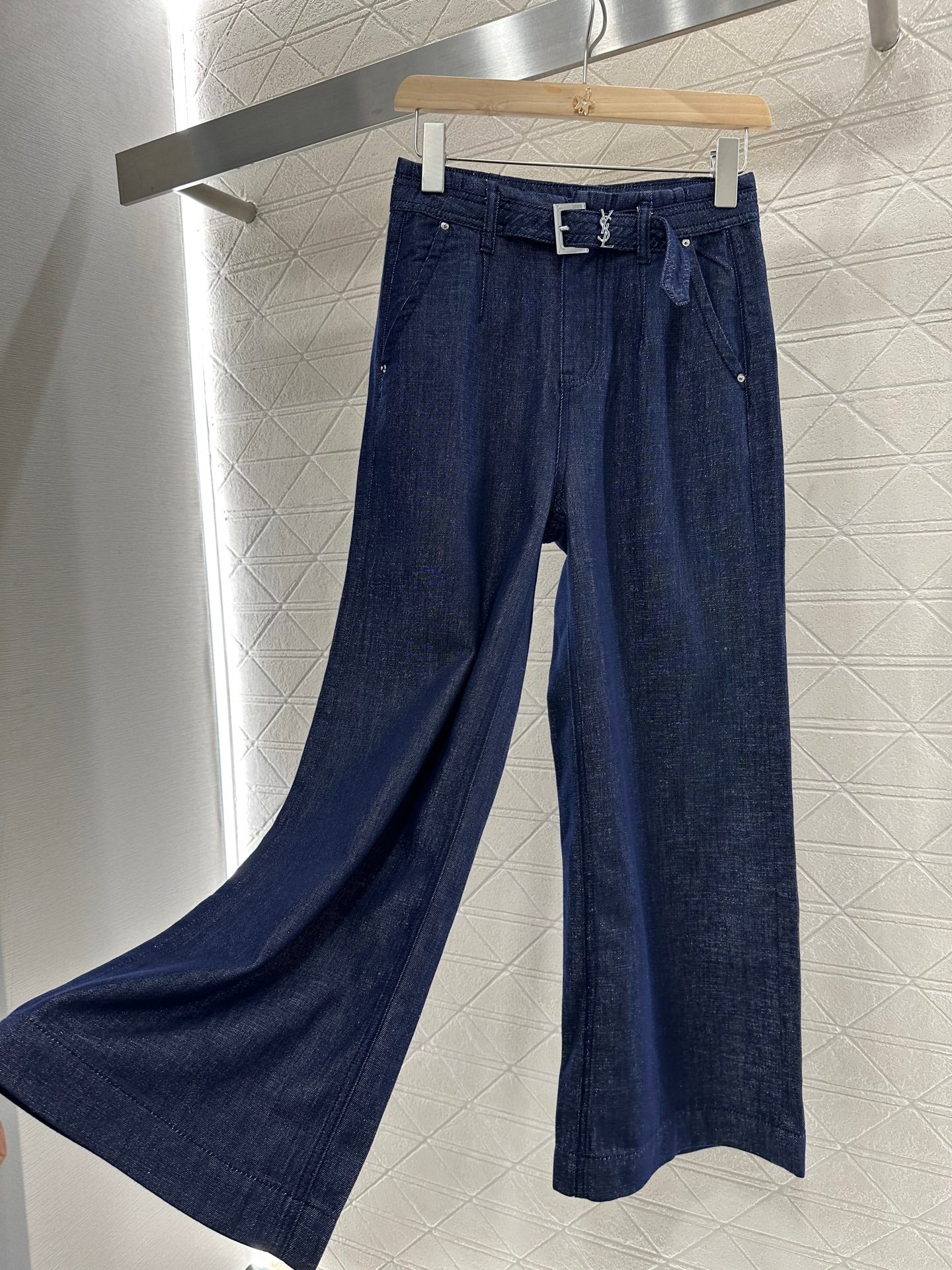 S*♥2025 new products Wide-leg jeans with belt
