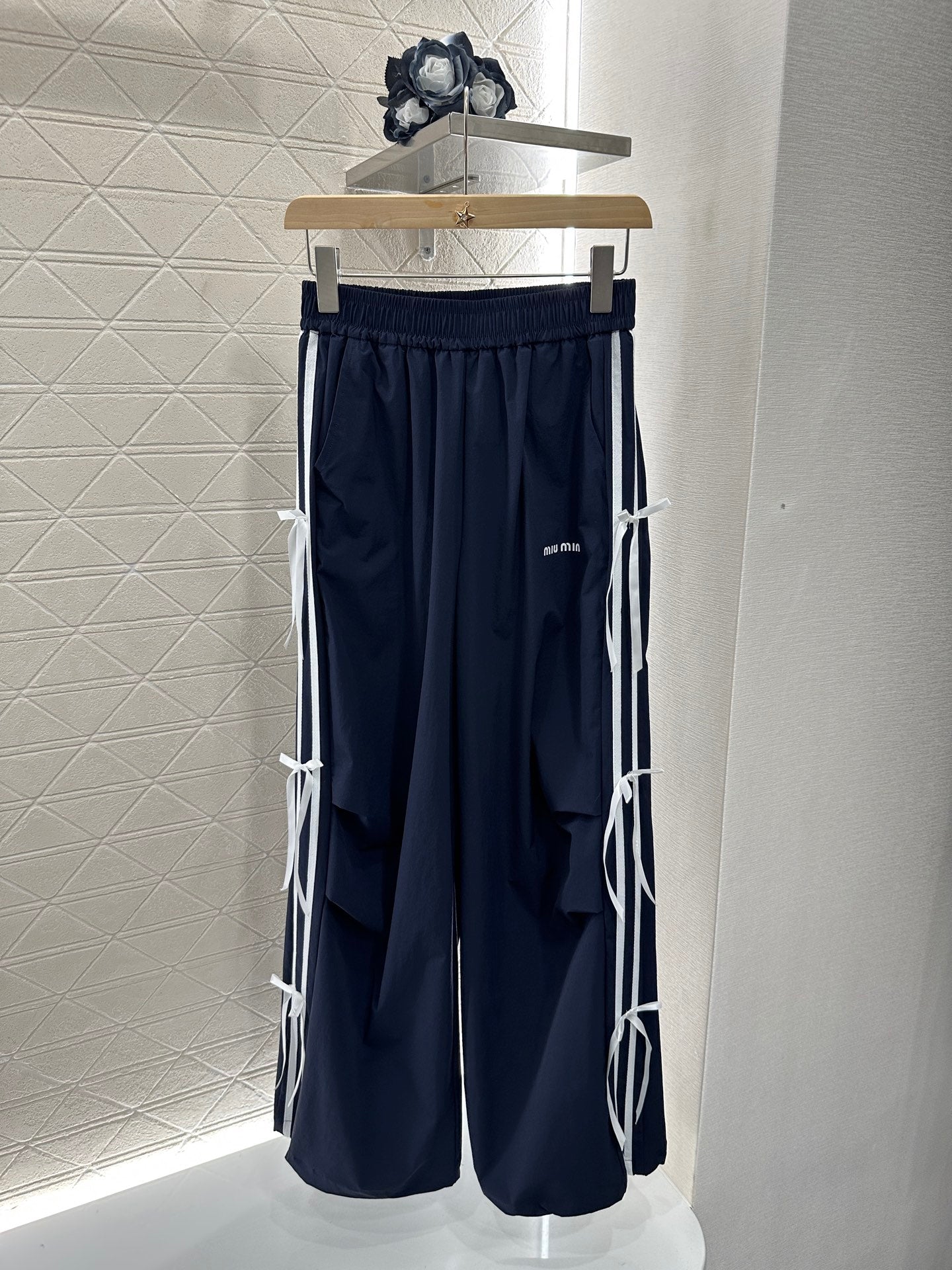 Mi*mi*♥2025 new products High waist bow trousers