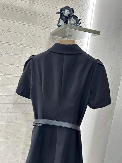 D*♥2025 new products Belt pleated dress