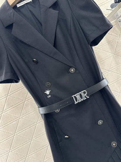 D*♥2025 new products Belt pleated dress