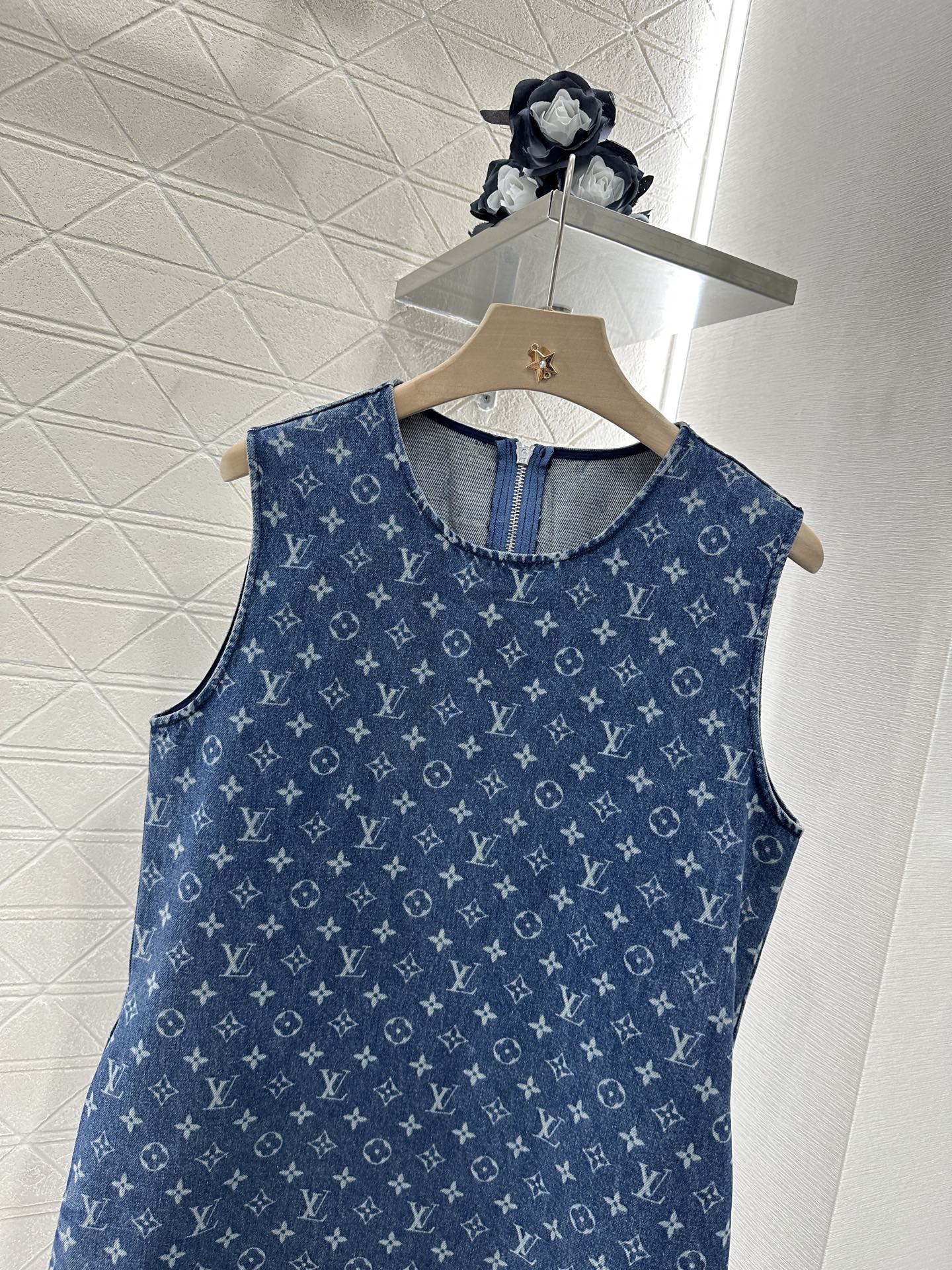 Louis*♥2025 new product Denim vest skirt